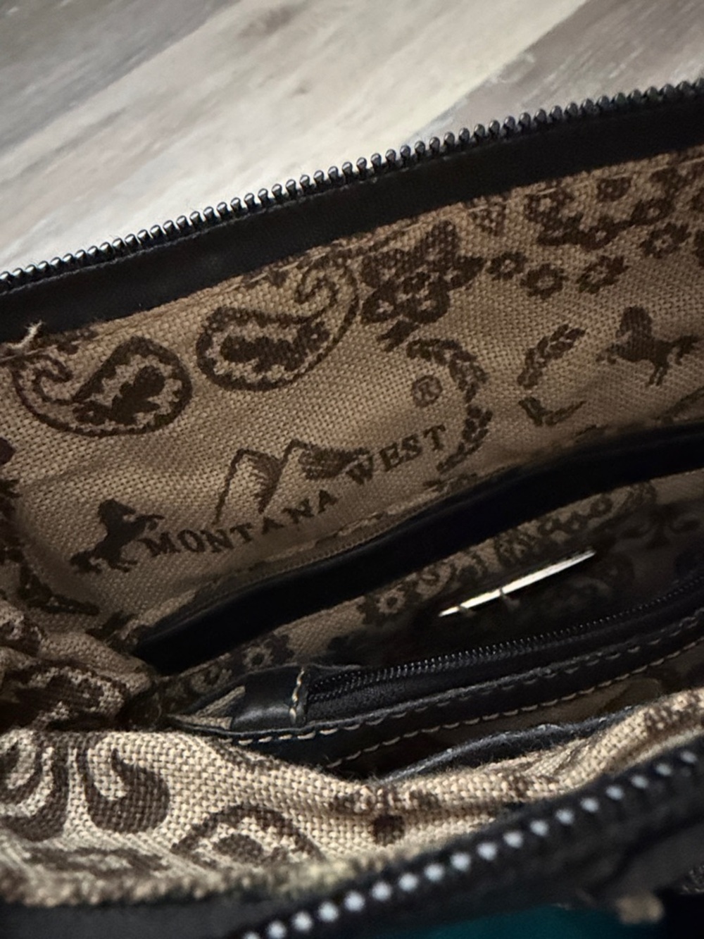 Montana West Black Crossbody Bag with Silver-Tone Buckle Accents - Picture 7 of 8
